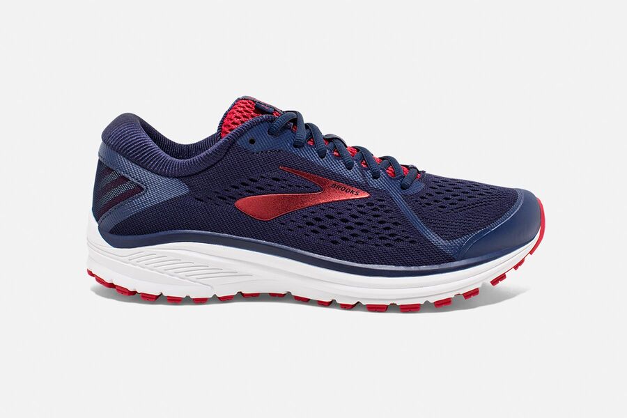 Brooks Aduro 6 Mens Australia - Road Running Shoes - Navy/Pink/White (416-JZHFB)